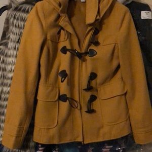 Mustard yellow jacket.